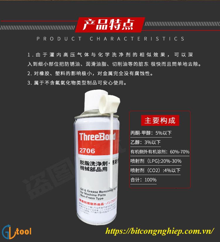 Threebond 2706 - Chất tẩy dầu mỡ