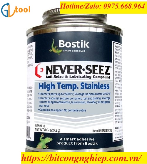 Mỡ Bostick Never Seez High Temp Stainless
