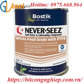Mỡ Bostik Never Seez - White Food Grade with PTFE